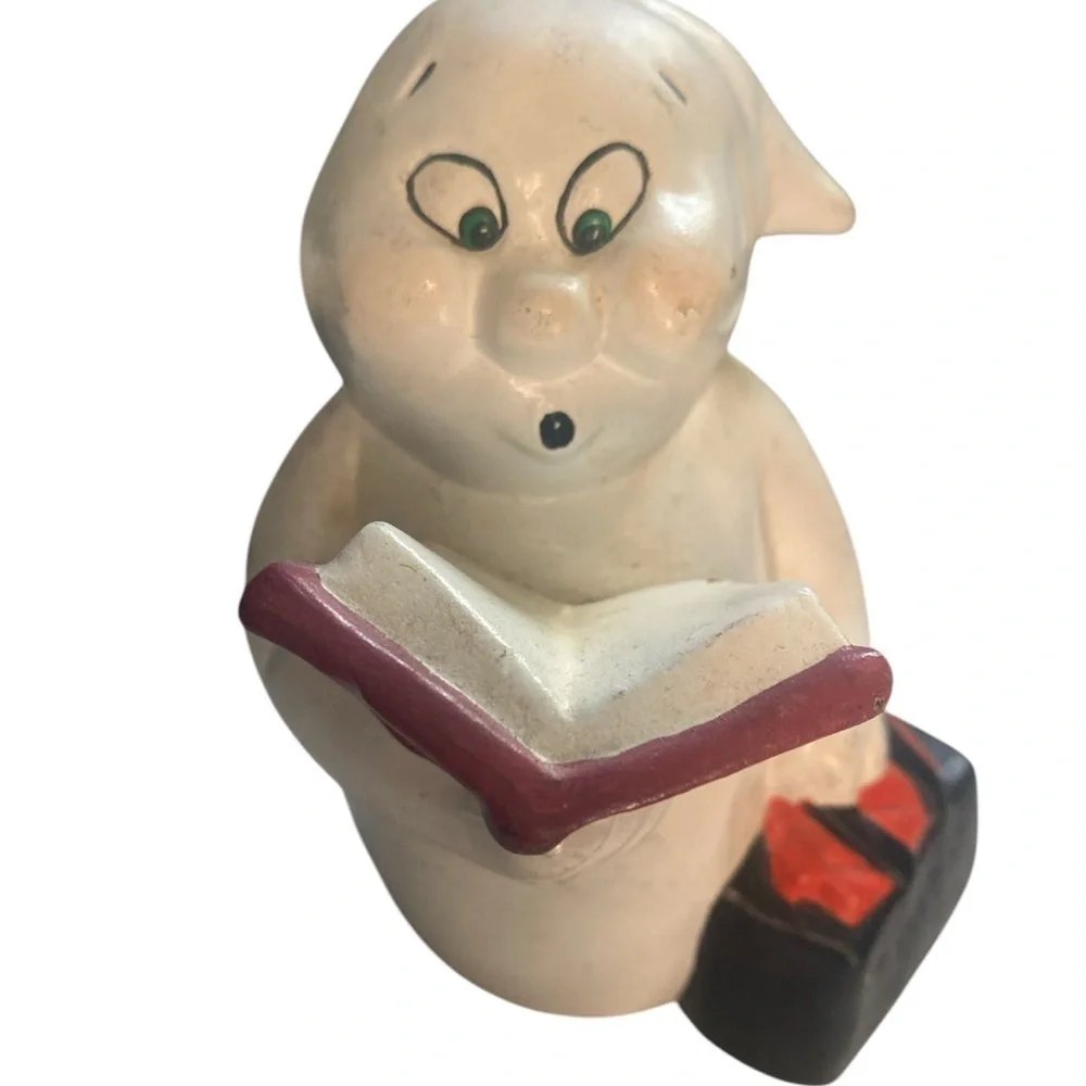 Vintage Halloween Ceramic ghosts and witch